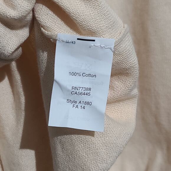 J. Crew Factory Cotton V-Neck Sweater Ivory Size Small NWT - Picture 4 of 4